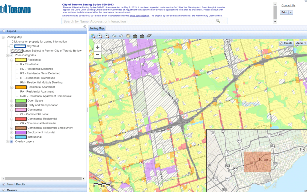 Toronto Zoning Map