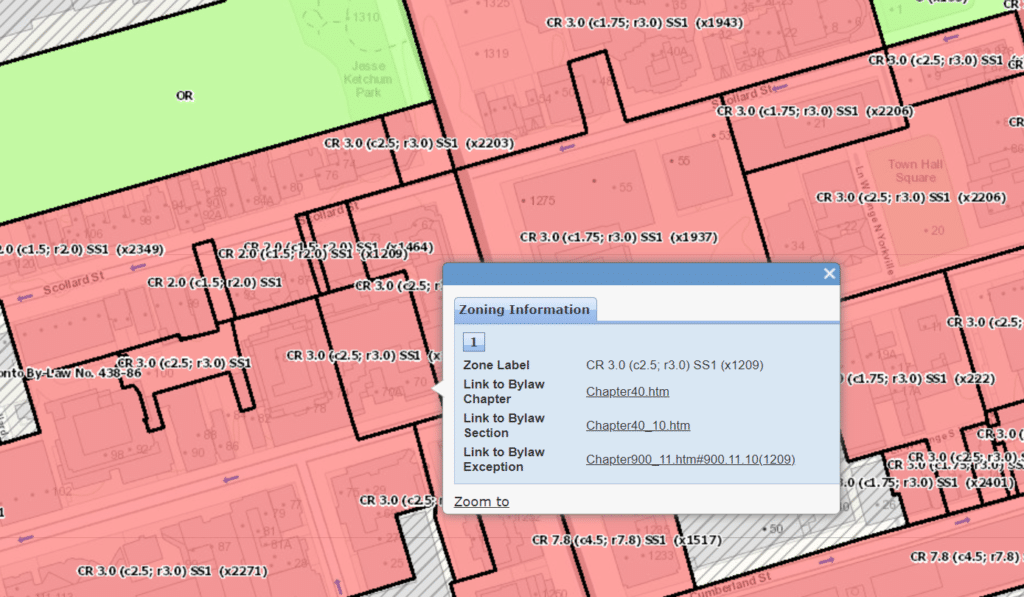 Toronto Zoning Information