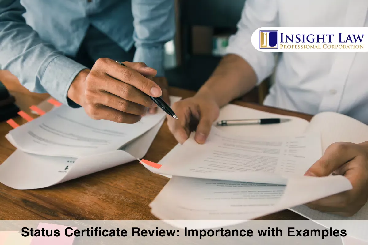 Status Certificate Review Importance with Examples