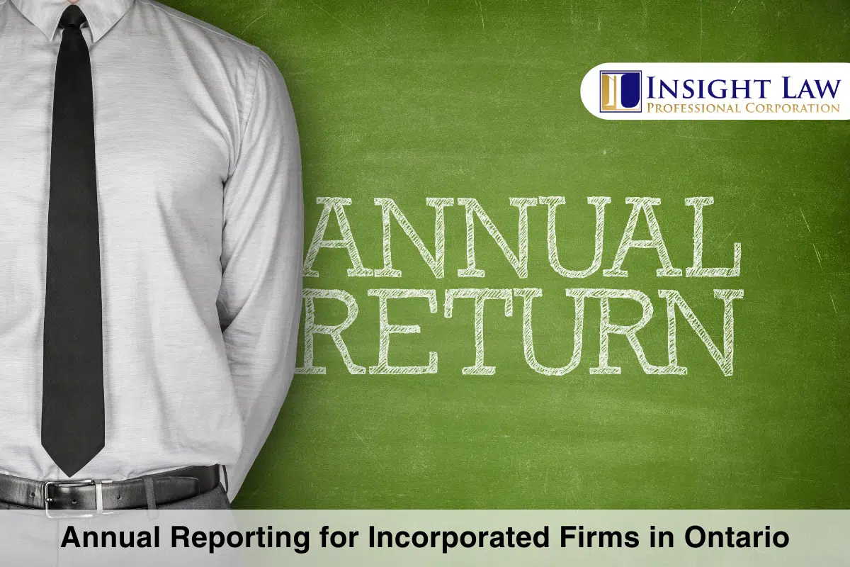 Annual Reporting for Incorporated Firms in Ontario