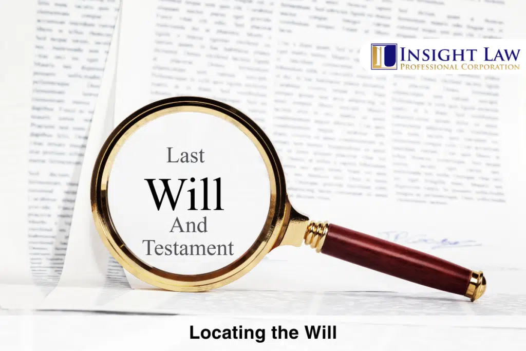 Locating the Will
