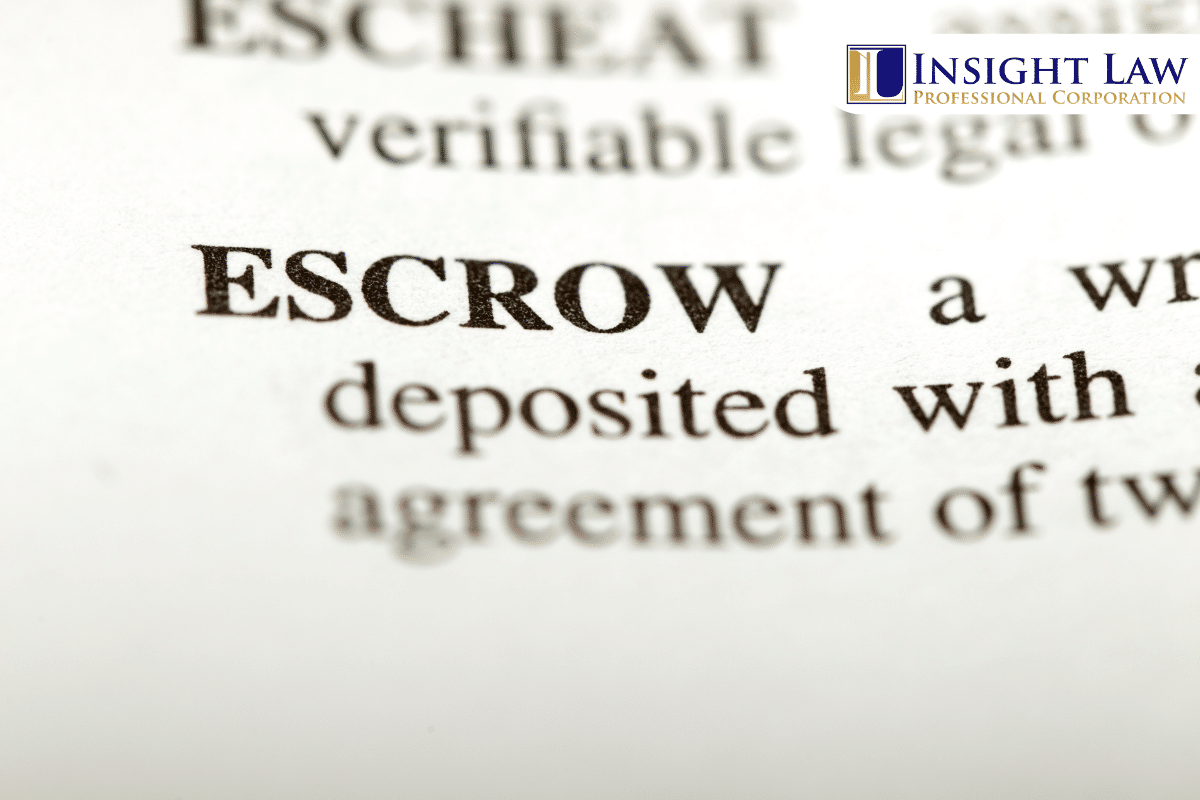 Escrow in Real Estate Transactions in Ontario