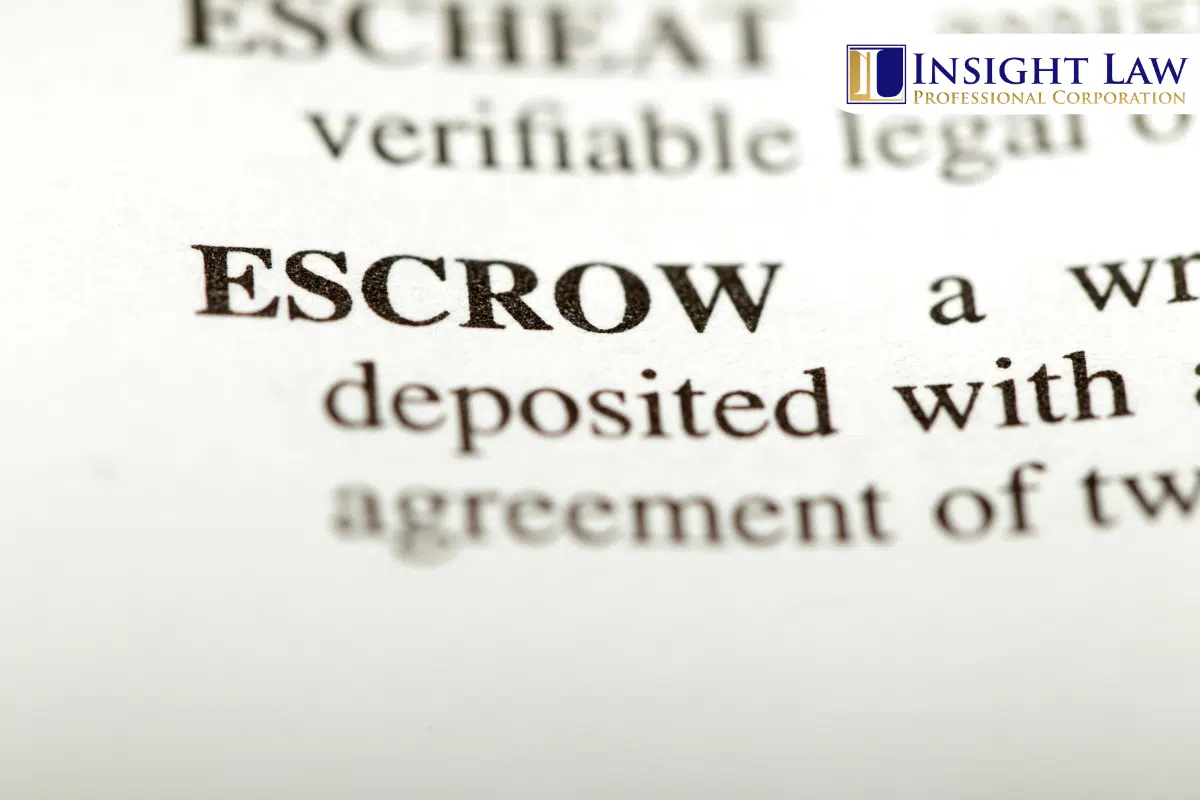 Escrow in Real Estate Transactions in Ontario