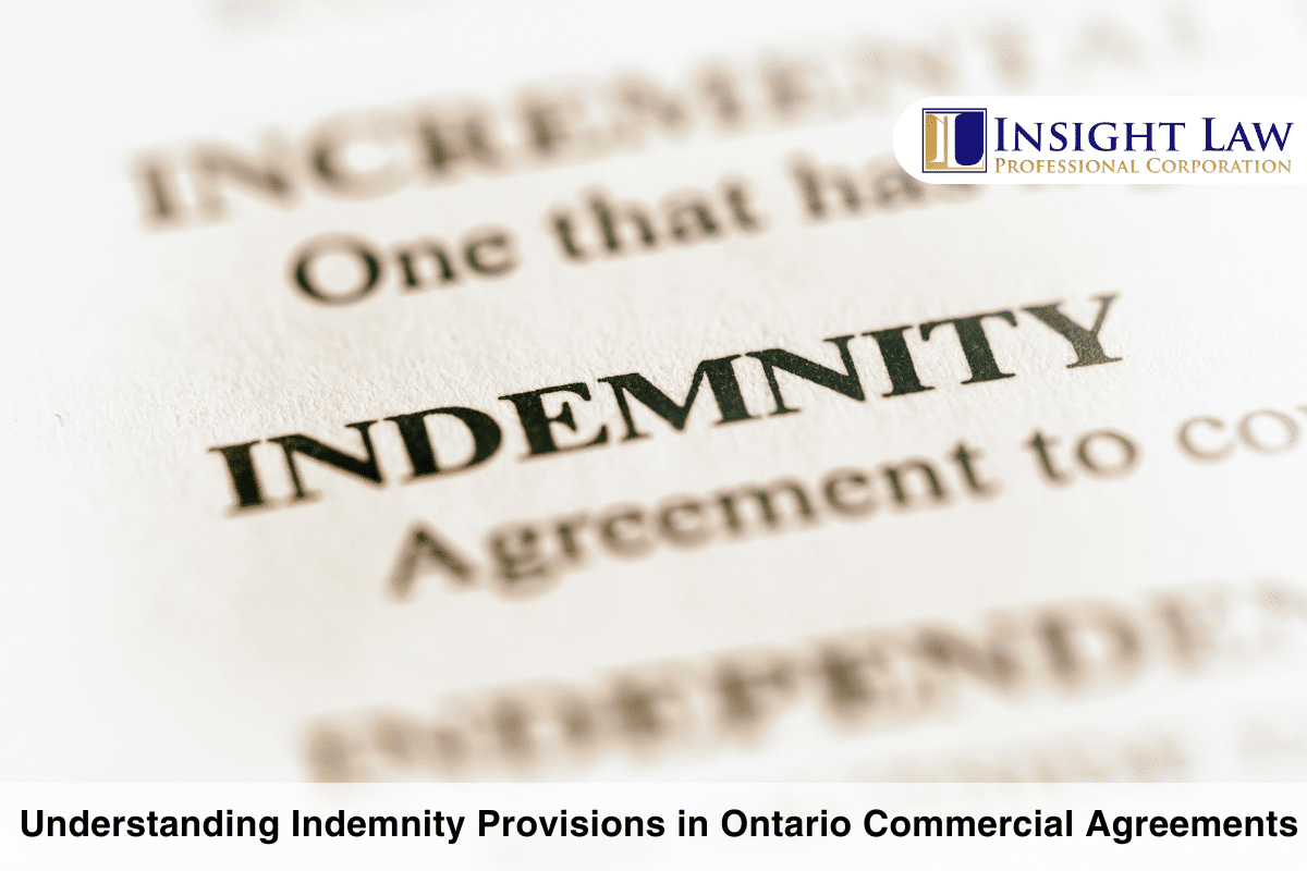 Indemnity clauses in commercial agreements